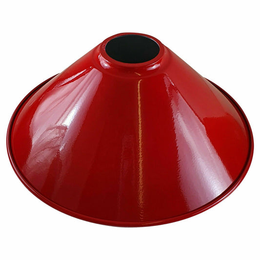 Red Pendant Vintage Ceiling Easy Fit Metal Light Lamp Shade Factory industrial Kitchen Bar Restaurent